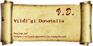 Világi Donatella névjegykártya